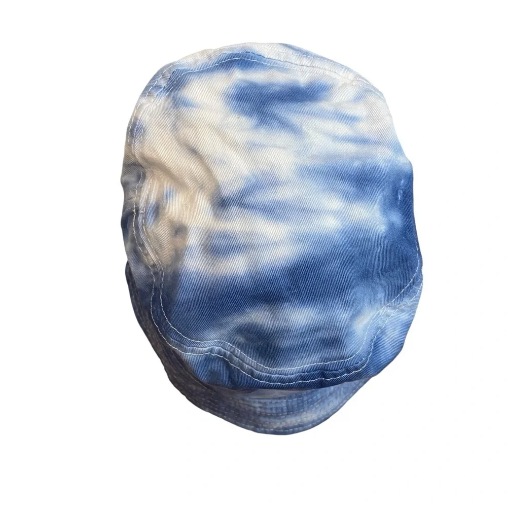 CHOK-LIDS Blue Tie-Dye Cotton adult Bucket Hat